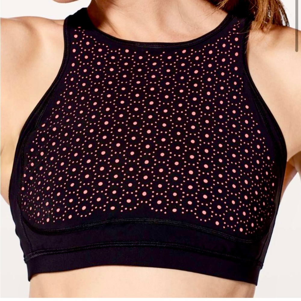 Lululemon Colour Me Quick Bra Black / Flash Light Tone Size 4 - Picture 5 of 13